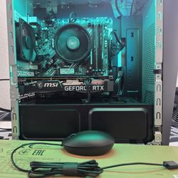Gaming pc ryzen 5 2600x, rtx 3050 8 gb, 16 gb ram, nvme, hdd, wifi, keyboard and mouse 