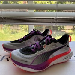 Size 8.5 - Puma Deviate Nitro Elite Seasons Men's White Glowing Red Pure Magenta