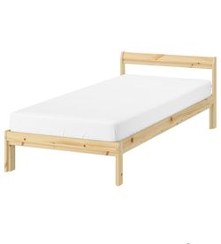 Ikea wood bedframe