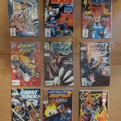 Marvel Comics Ghost Rider Comic Book Mixed Lot Of 9 Books