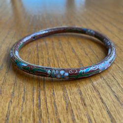 Multi Colored Painted Bangle Bracelet