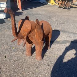Miniature Rustic Elephant
