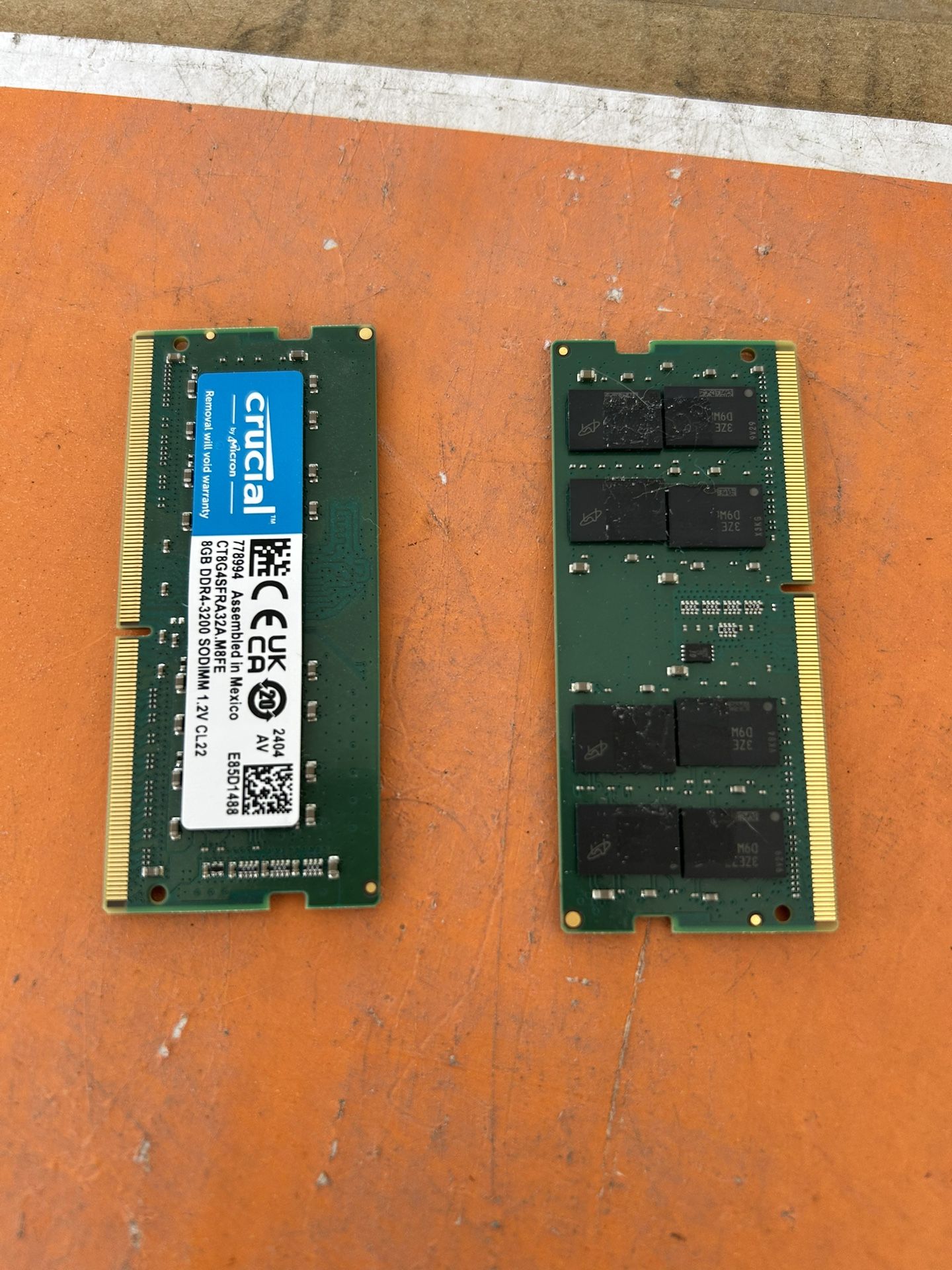16 + 8 Gb Laptop Ram Stick