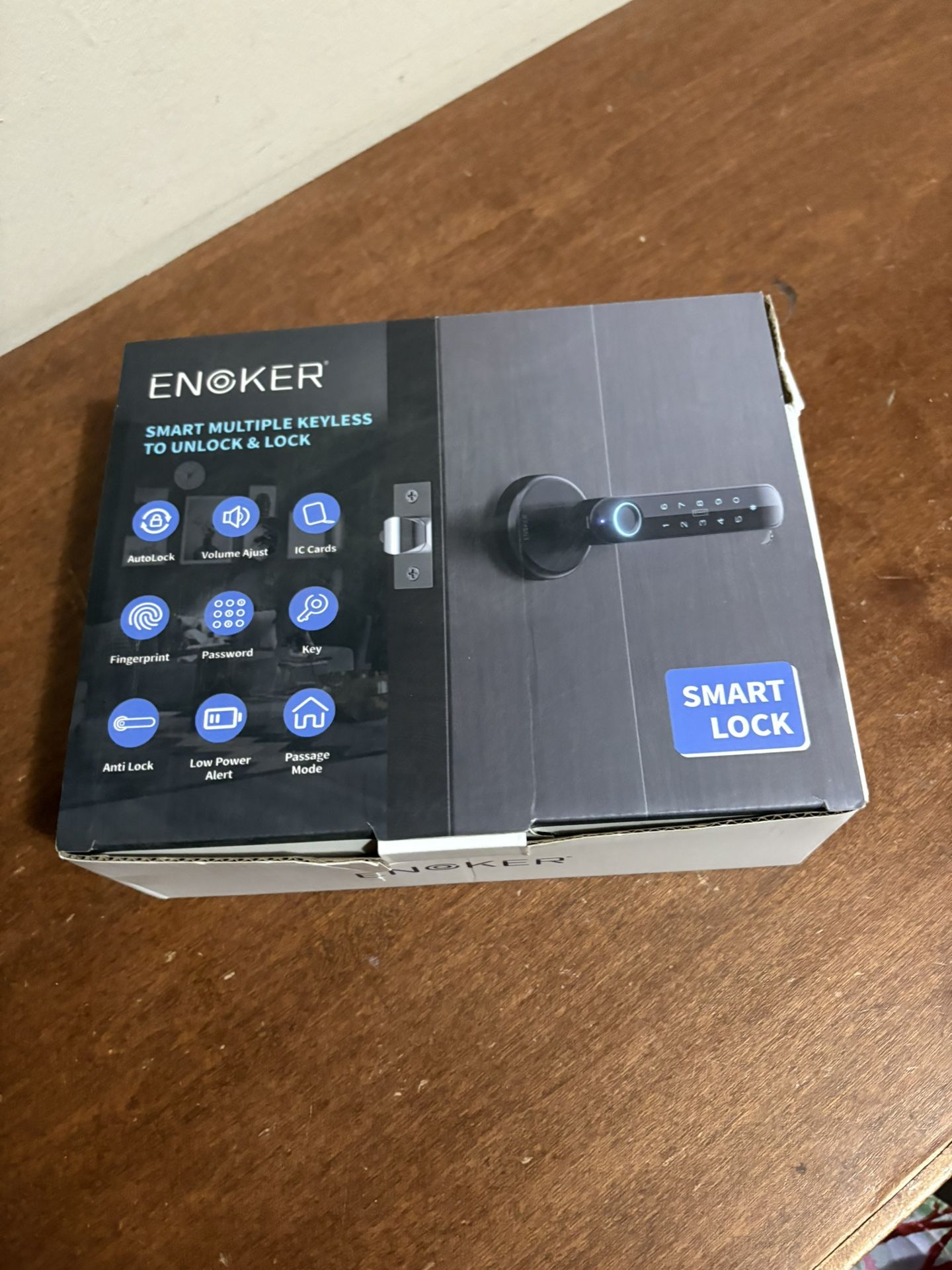 Enoker Fingerprint Door Lock in black