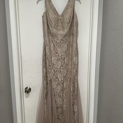 Beige Wedding Dress $25 OBO