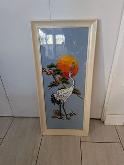 Crane Embroidery Picture