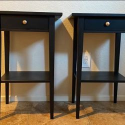 Two Solid Pine Side Tables