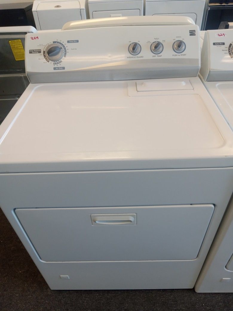Gas dryers with warranty