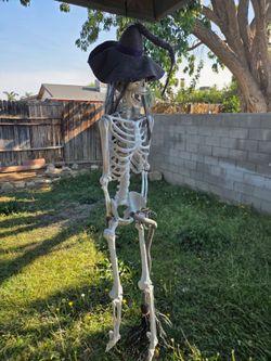 Halloween Hanging Skeleton Witch Decoration