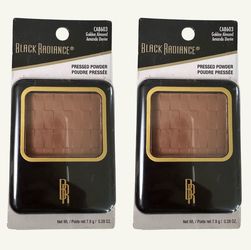 4 Pieces Of Black Radiance Pressed Powder, Golden Almond
