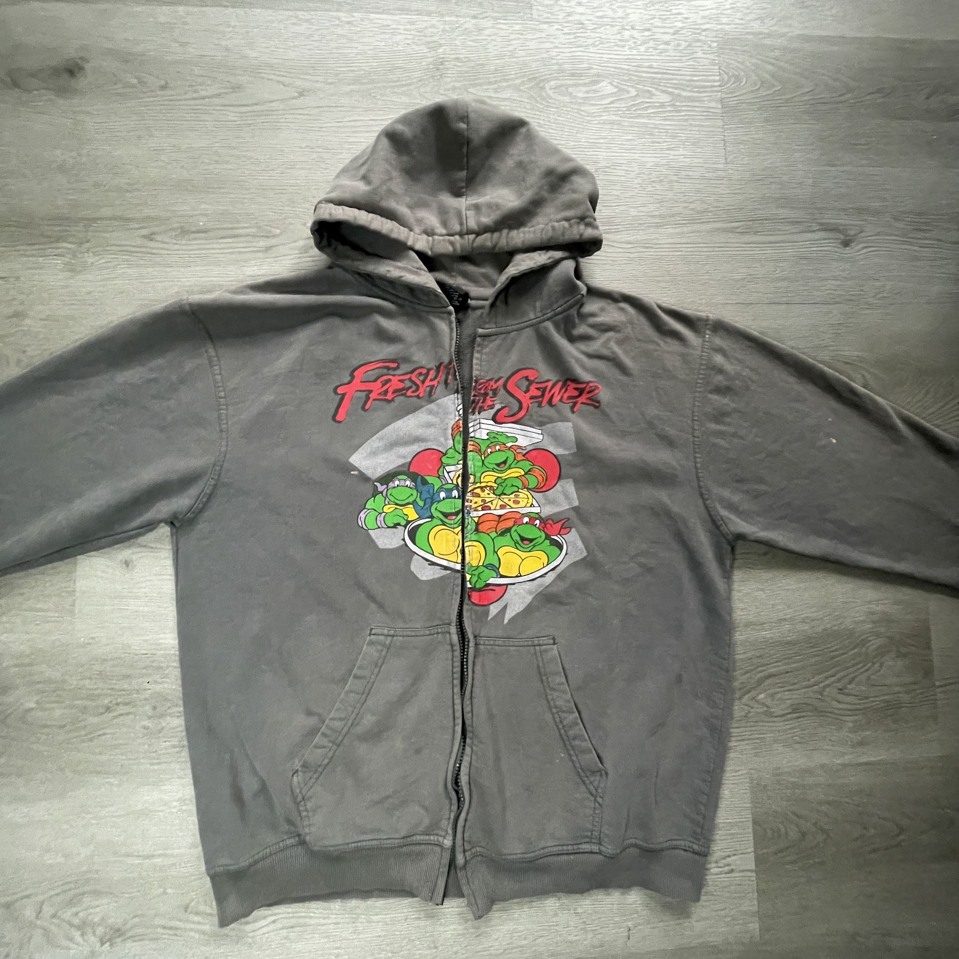 TEENAGE MUTANT NINJA TURTLES  Full Zip HOODIE Movie Film COMIC Sweatshirt