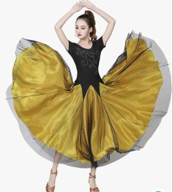 Black & Gild Ballroom Gown (4 Total)