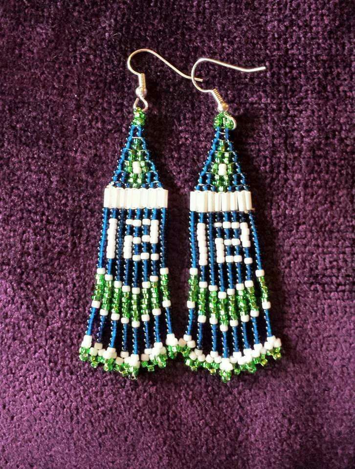 12th man seahawks earrings