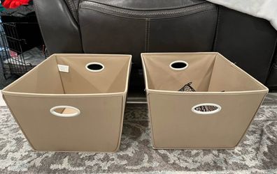 Set of Fabric Storage Bins