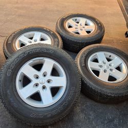 Jeep Wheels with Goodyear Wrangler SR-A Tires – Set of 4