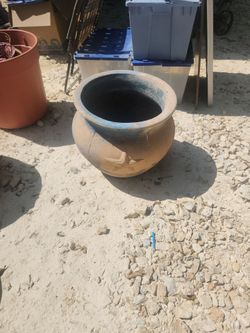 Rustic terracotta pots