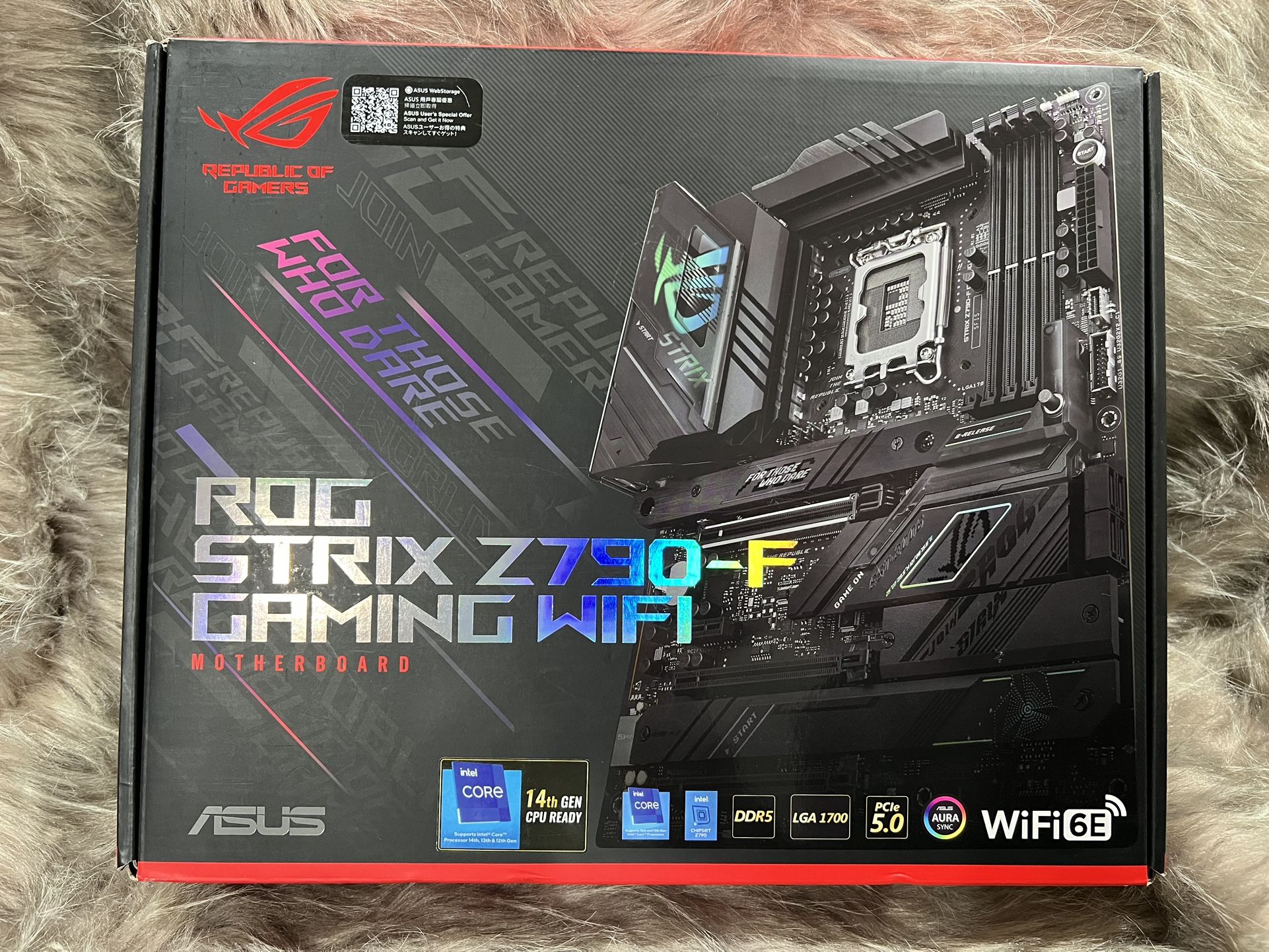 ASUS ROG STRIX Z790-F GAMING WIFI - ATX, LGA1700, Z790, DDR5 ROG STRIX  Z790-F GAMING