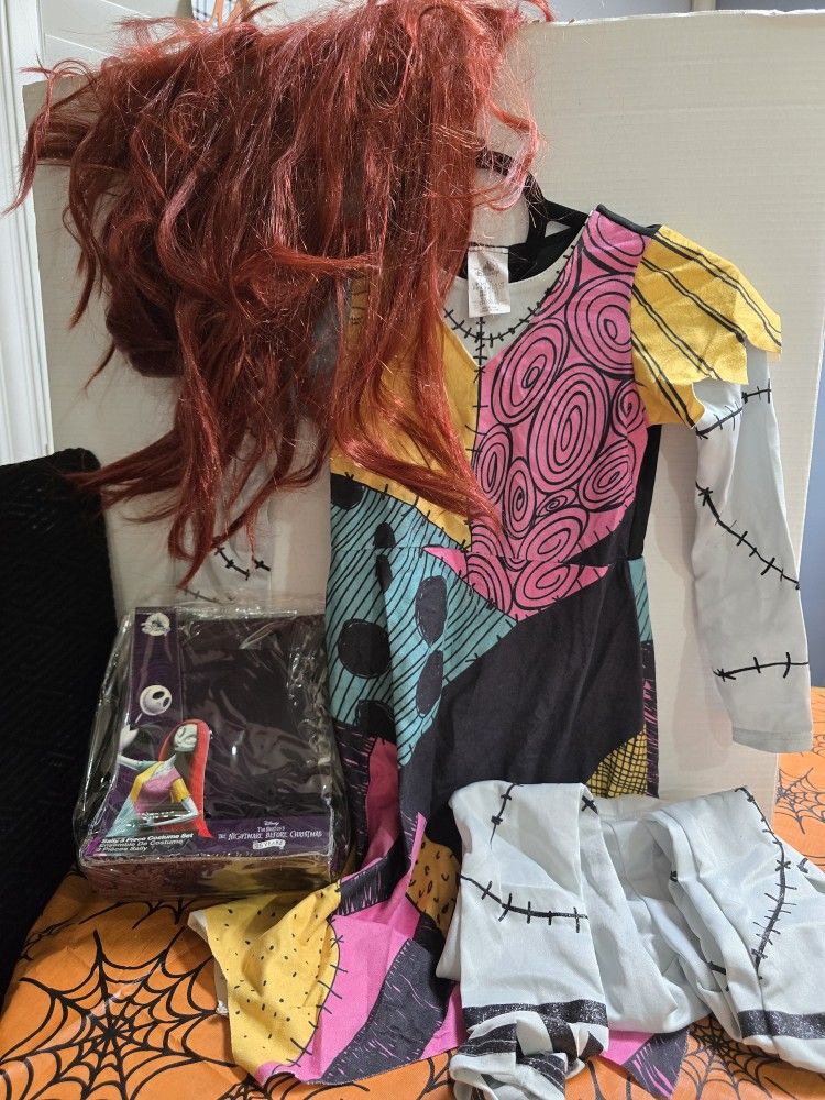 Disney Sally Costume Kids (5-6) With Wig