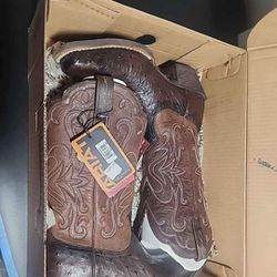 Like New Ariat Ostrich Boots Women Leather 6.5 Size