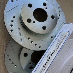 Toyota Celica ST 94-97 Front Drill Slot Rotors Brake Pads