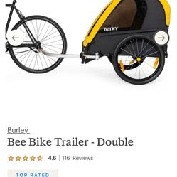 Bee Bike Double Trailer (new/unboxed)