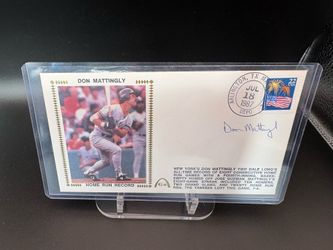 3 RARE Don Mattingly Signed Envelopes