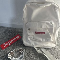 White Supreme Backpack