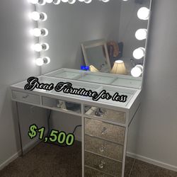 Impressions Vanity With Bluetooth Mirror Brand New