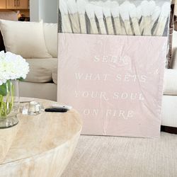 Ikonick “Seek What Sets Your Soul on Fire” Canvas – 40x30 (Brand New)