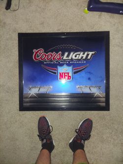 Coors Light NFL Bar Mirror