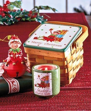 3 PIECE ELF CHRISTMAS VOTIVE