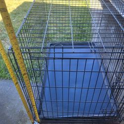 Collapsible Metal Dog Crate.   26 W 30h 41 Long 