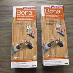 Bona Multi Surface Floor Care Kit - Bona - Microfiber Mop - Microfiber Cleaning Pad - Hardwood Floor Cleaner - Hard Surface Floor Cleaner - Cleaning 