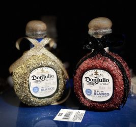 Sparkled Tequila Bottles