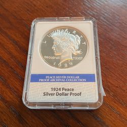 1924 Peace Silver Solar Proof Replica