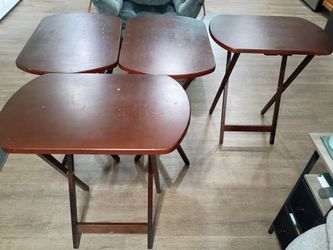 Set of TV table trays