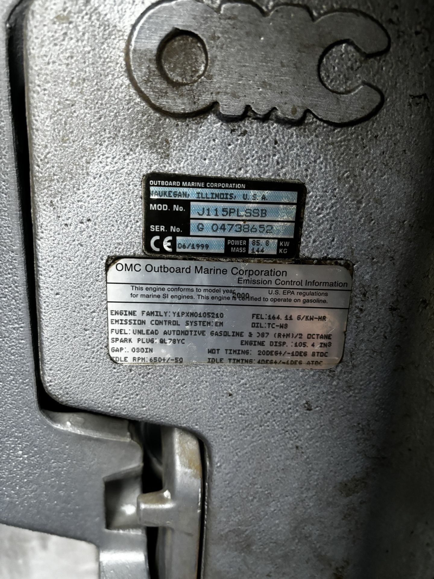 2000 Johnson 115hp