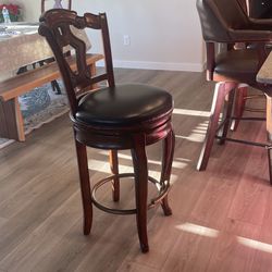 Beautiful Wooden Swivel Chairs