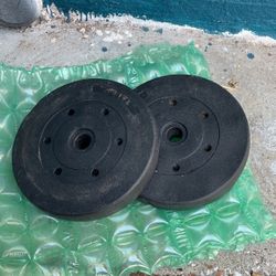 Set Of 15 Pound Weights for Bar