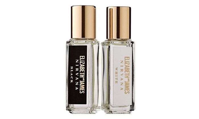Elizabeth & James NIRVANA For Her WHITE/BLACK EDP Rollerball Perfume 0.24oz / 7ml