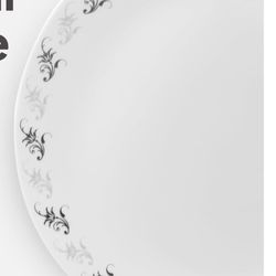 Cello Regal Dinnerware Set of 18 pieces, Service for 6, Chip & Scratch Resistant, Lightweight Round Plates and Bowls Set, Microwave & Dishwasher safe,