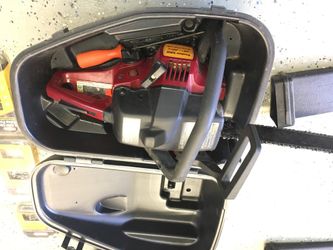 Poulan pro 38cc chain saw with case