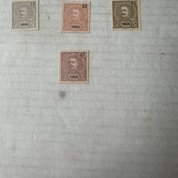 Timor Portuguese Colony Group Of 4 Stamps Mint Hinged 