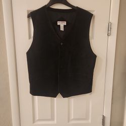 Vintage Leather Vest Mens Size XL