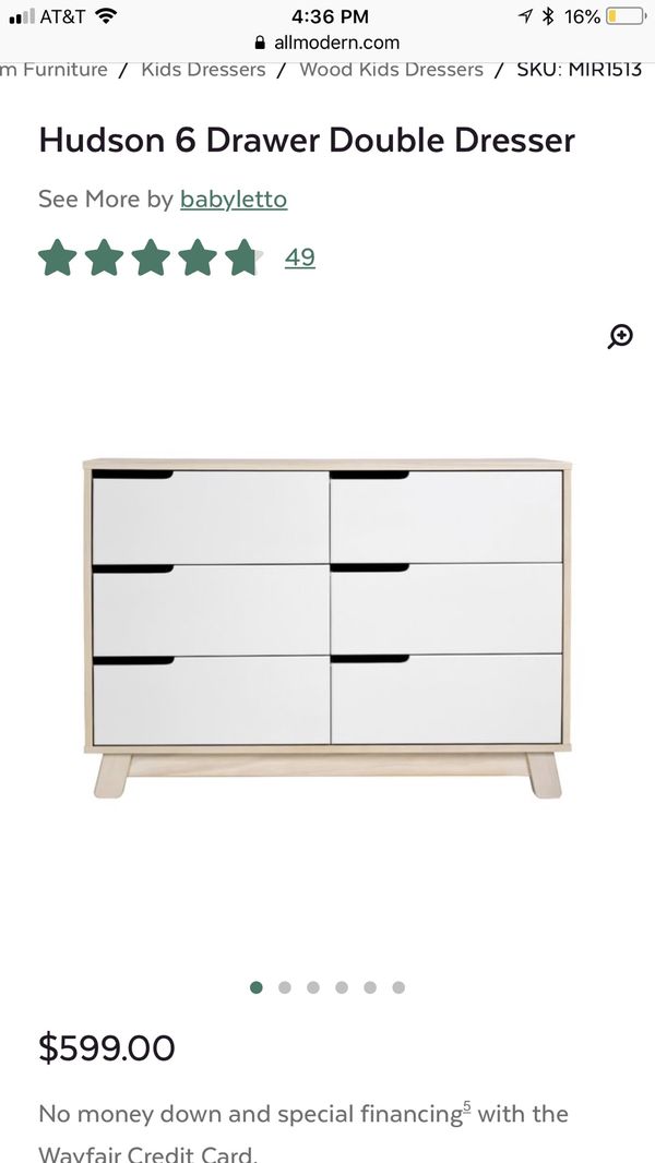 Ikea Babyletto White Six Drawer Dresser For In C Gables Fl Ikea Babyletto White Six Drawer Dresser