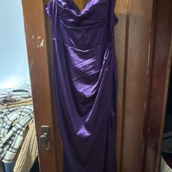 Corset Purple Prom Dress