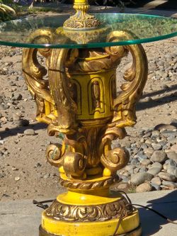 Gold  guilded   Roccoco lamp