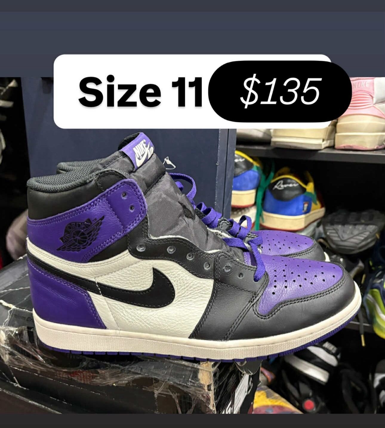 Jordan Retro 1s Court Purple 11