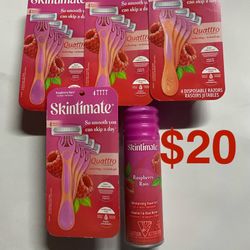 Skintimate Quattro Disposable Shave 🪒 Bundle