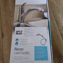 Moen Renzo Kitchen Faucet Stainless Steel NEW